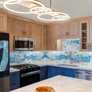 A Fun, Fresh Kitchen for a Multi-Generation Home