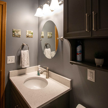 Guest Bathroom with Waypoint Vanity and Updated Tub Surround