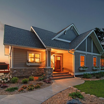Front entries, sidewalks, paths and steps