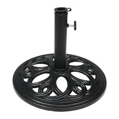 wrought iron parasol base