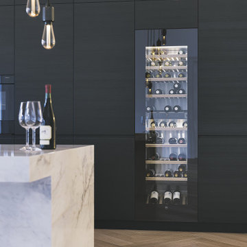 Coin Cave à Vins sans Poignées