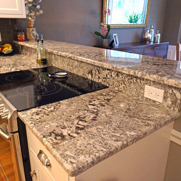 Frosty White beaded inset kitchen in Milford