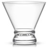 Afina Crystal Stemless Martini Glasses 8 oz, Set of 4