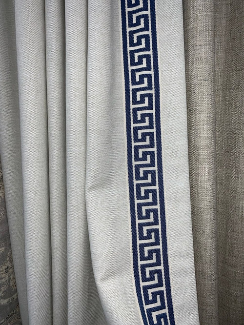 Best method for adding trim to curtain panels?