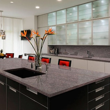 California Brown Granite Kitchen