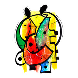 Two Musicians Print - Products