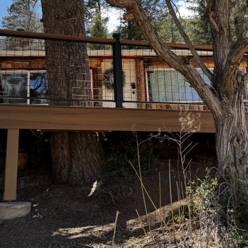 New Composite Deck and Stairs Revive This Mountain Cabin