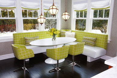 Inspiration for a contemporary dining room remodel in New York