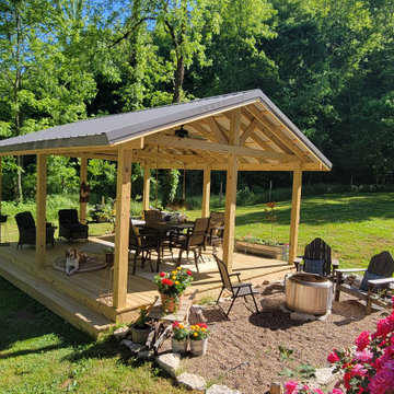 Deck | Free-Standing Covered Deck | Santa Fe, TN
