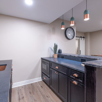 Basement Remodel with Family Room, Craft Studio, and More