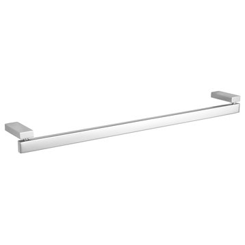 Enzo Contemporary Stainless Steel Towel Bar, Chrome