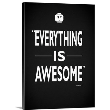 "Lego Everything Is Awesome" Wrapped Canvas Art Print, 18"x24"x1.5"