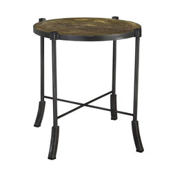 French Heritage - Swerve Round End Table - Side Tables And End Tables