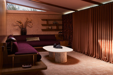 Living room - 1960s living room idea in Los Angeles