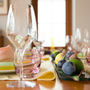 eat well and laugh often/table