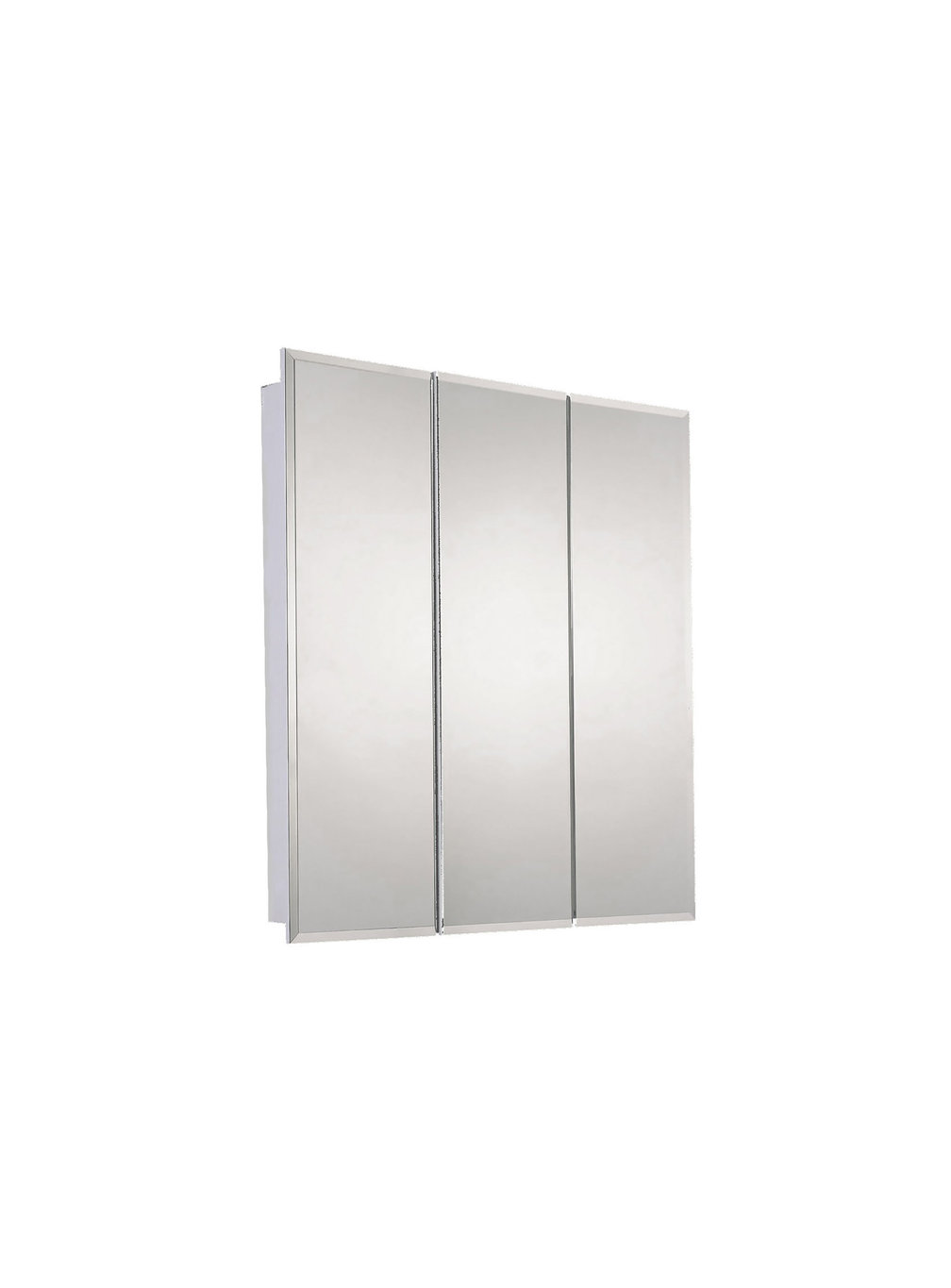 Tri-View Medicine Cabinet, 30"x36", Beveled Edge, Surface Mounted