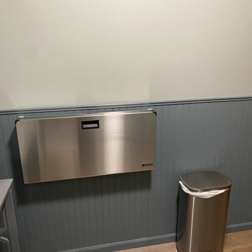 Vision Clinic Bathroom Remodel with LVP Flooring and New Vanities
