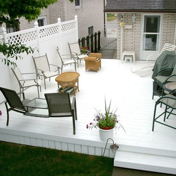 Custom decks by Hickory Dickory Decks using Veka decking.