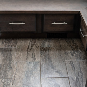 Sophisticated Master Bathroom with Window Seating