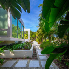 Landscaping / outdoor lighting / pavement