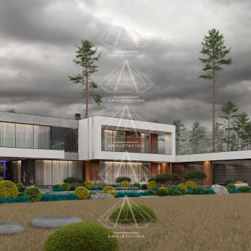«1.2 Bright». High-tech house. A combination of minimalism and high technology.