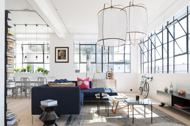 Scandinavian Living Room by Nia Morris Studio