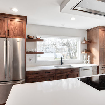 Modern Walnut Shaker Kitchen