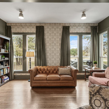 Cozy Family Room Remodel with Rustic Charm and Modern Comfort