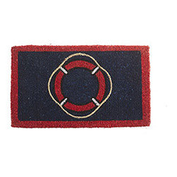 DIRT AT BAY - NAUTICAL LIFEBUOY - Doormats