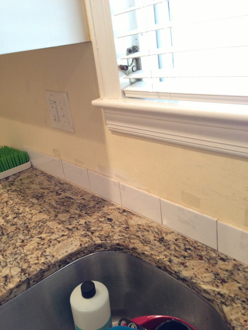 Gap when adding backsplash