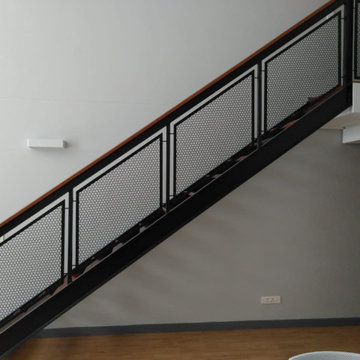 Hexagonal Perforated MIld Steel Sheet Balustrades