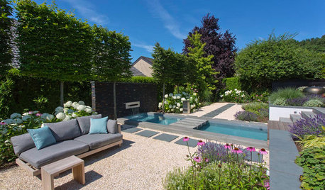 Gartenbesuch: Ein moderner Garten mit Sichtachse in Münster