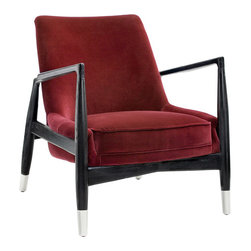 Frisco Armchair | Giotto Marsala - Armchairs And Accent Chairs