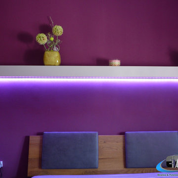 Eclairage d'ambiance RGB chambre à coucher