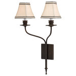 Currey and Company - Currey and Company 5000-0038 HighLight - Two Light Wall Sconce - The elegant wrought iron frame of the bronze versiHighLight Two Light  Bronze Gold *UL Approved: YES Energy Star Qualified: n/a ADA Certified: n/a  *Number of Lights: Lamp: 2-*Wattage:60w Candelabra bulb(s) *Bulb Included:No *Bulb Type:Candelabra *Finish Type:Bronze Gold