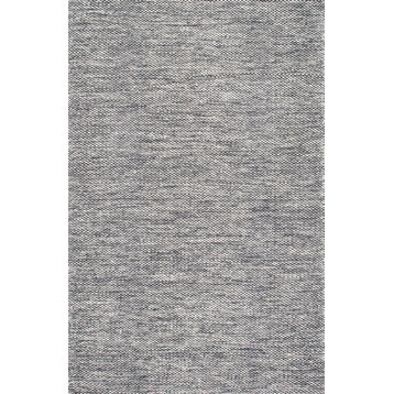 Nuloom Hand Woven Cotton Wisniewski Striped Area Rug, Grey 2'x3'