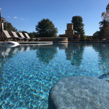 Outdoor Retreat with Large Pool House