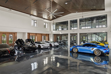 Example of a trendy garage design in Orlando