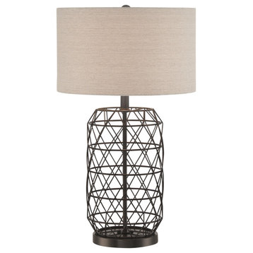 Lite Source LS-22947 Cassiopeia 1 Light 17" Tall Table Lamp - Black