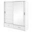 Lugo 2-Door Sliding Wardrobe, Matte White