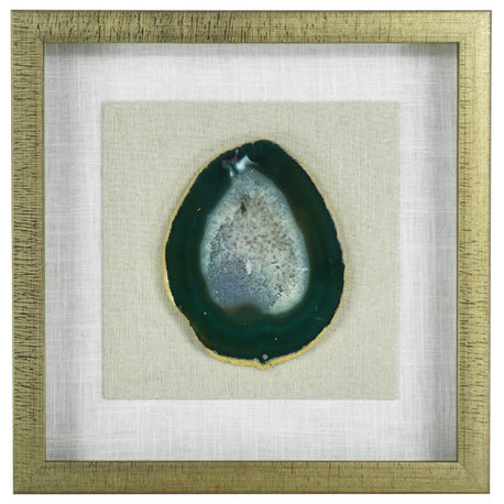 Agate Slice Shadow Box Wall Décor