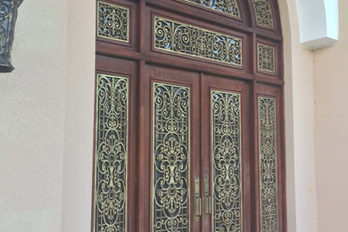 Faux Iron Door Inserts