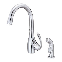 Danze Bellefleur&reg; Single Handle Kitchen Faucet with Spray - Kitchen Faucets