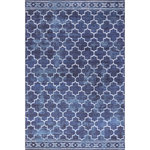 nuLOOM - nuLOOM Maribel Geometric Machine Washable Indoor/Outdoor Area Rug, Blue 5' x 8' - Complete your space with this indoor/outdoor machine washable area rug. Made from sustainably-sourced, premium recycled synthetic fibers, this washable area rug is made to withstand regular foot traffic. Our machine-washable collection is functional and stylish to keep up with your busy lifestyle. Simply roll your rug up, throw it in the washing machine, and you're done! Kick up your feet and relax with our pet-friendly and easy to clean area rugs.