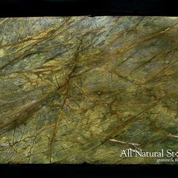 All Natural Stone - Forest Green Marble Slab - Kitchen Countertops