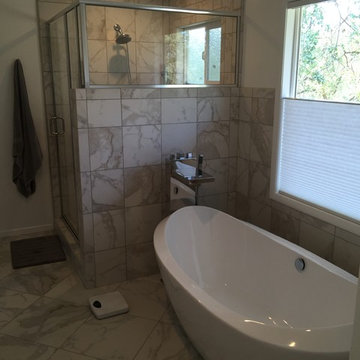 Master Bathroom Tub and Shower