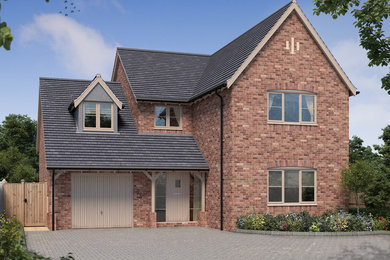 New 4 Bedroom Detached House - CGI of Property Before Construction