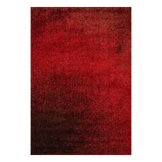 Red And Brown Area Rugs | Houzz - Loloi Inc. - Loloi Barcelona Shag Collection Rug, Red and Brown, 5'