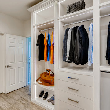 Bright Lights Modern Closet