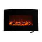 36" Curved Electric Color-Changing Fireplace by Northwest
